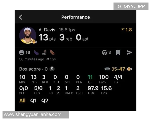 浓眉防守能力超群自2010赛季以来终结数据领跑全联盟